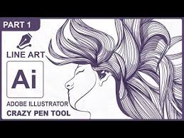 Create Hair And Face Line Art In Adobe Illustrator Part 1 Youtube Photoshop Tutorial Drawing Graphic Design Tutorials Line Art