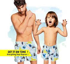 We offer father and son matching swim trunks and father and son matching rash guards with baby sizes up to big kid sizes so the matching never ends! Father And Son Matching Swimsuits Daddy And Me Matching Etsy Boys Swimwear Kid Swim Suits Matching Swimwear