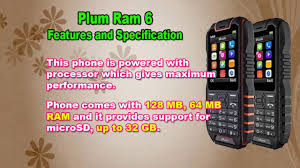 Specification of Plum Ram 6 ...