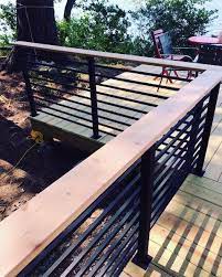 Top 50 Best Metal Deck Railing Ideas Backyard Designs Metal Deck Railing Railings Outdoor Deck Railings