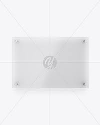Horizontal Frosted Glass Nameplate Mockup Front View In Object Mockups On Yellow Images Object Mockups Mockup Free Psd Design Mockup Free Psd Mockup Template