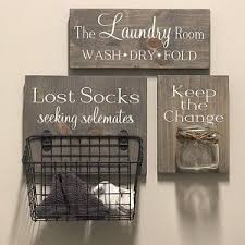 Sold and shipped by the lakeside collection. Laundry Room Sign Trio Lost Socks Basket And Mom S Tip Etsy In 2020 Custom Laundry Room Laundry Room Diy Rustic Laundry Rooms
