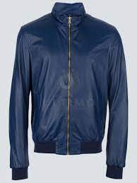 Blue Ryan Reynolds Leather Jacket For Mens Jackets Leather Jacket Bomber Jacket