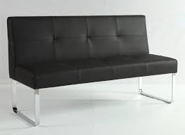 Black Bench With Backrest Modern Black Dining Bench Quilted Seat And Backrest Family Dining Modern Black Dining Bench Black Dining Bench Contemporary Leather Chair