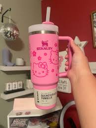 Hello kitty pink peony stanley 30oz