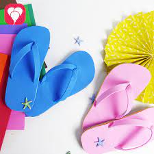 Weihnachtskarten basteln karte mit schneeflocke. Diy Anleitung Flip Flops Selber Machen Balloonas