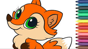 You can use our amazing online tool to color and edit the following cute fox coloring pages. Very Cute Fox Coloring Page For Kids Youtube