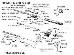 220 Cometa Airgun Spares Chambers Gunmakers Airgun