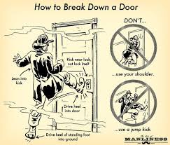 How To Break Down A Door Survival Skills Survival Life Hacks Life Hacks