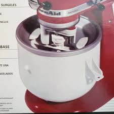 Fits 5 And 6 Quart Mixers Make Up To 2 Quarts Of Fresh Ice Cream Sorbet And A Variety Of Other Frozen Ice Cream Maker Kitchen Aid Kitchenaid Ice Cream Maker