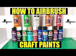 What kind of paint to use to airbrush a car? 1 How To Airbrush Cheap Acrylic Craft Paints On Plastic Scale Models Youtube In 2021 Painting Plastic Acrylic Craft Paints Painting Crafts