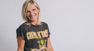 Jo whiley contributed to the charity reference book behind the sofa: In A Spin