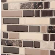 Smart Tiles Bellagio Multi 10 06 In W X 10 In H Peel And Stick Self Adhesive Decorative Mosaic Wall Tile Backsplash 4 Pack Sm1034 4 In 2020 Mosaic Wall Tiles Smart Tiles Mosaic Decor