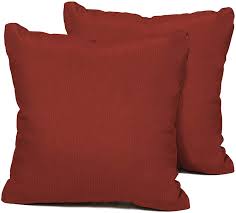 Add comfort to your outdoor furniture with cushions. Amazon Com Tk Classics Terracotta Outdoor Throw Pillows Square Set Of 2 Terracotta Garden Outdoor