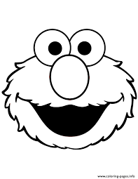 Print Cute Elmo Face Coloring Pages Elmo Coloring Pages Sesame Street Coloring Pages Coloring Books