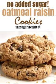 Desserts for diabetics no sugar brownies delicious delectable divine recipes : No Sugar Added Oatmeal And Raisin Cookies Sugarfree Cookie Recipe Homemade Oa Sugar Free Cookie Recipes Sugar Free Oatmeal Cookies Healthy Oatmeal Cookies