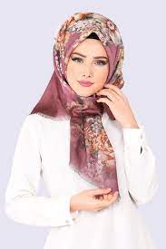 Modaselvim Esarp Cicekli Esarp Ehm430 Koyu Gul Kurusu Modelleme Stil Moda Stilleri