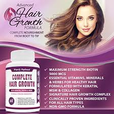 Vitamin d is also one of the well known vitamins for thinning hair. Premium Hair Growth For Women Men Hair Growth Vitamins W Biotin Keratin Prevents Hair Loss Thinning Supports Thicker Healthier Hair Growth Supplement For All Hair Types 60 Capsules Pricepulse