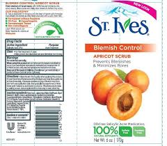 It is made with 100% walnut shell powder, a natural exfoliant. St Ives Blemish And Blackhead Control Apricot Scrub