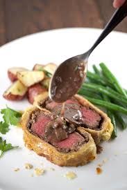 Individual Beef Wellington With Mushroom Sauce Jessica Gavin Recipe Beef Wellington Individual Beef Wellington Wellington Food