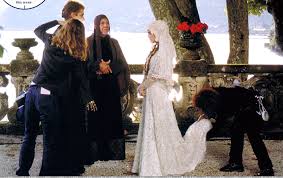 Attack Of The Clones Behind The Scene Hayden Christensen Anakin Skywalker Natalie Portm Star Wars Wedding Dress Star Wars Wedding Wedding Dresses For Sale