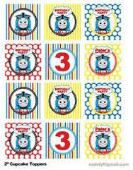 Free Thomas The Train Birthday Printables Image Result For Free Printable Thomas The Train Cup Cake Toppers Train Theme Birthday Party Thomas The Train Thomas Train Birthday