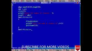 Both the previous solutions sorted the dictionary by key but in ascending order. C Program To Sort Names In Alphabetical Order 72 Youtube