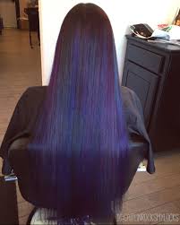 Purple Hair Blue Hair Galaxy Hair Peacock Hair Oil Slick Hair Dark Hair With Colors Colorful Hair Prava Oil Slick Hair Galaxy Hair Color Hair Color Dark