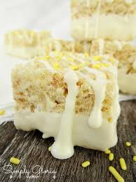 Lemon Meringue Rice Krispie Treats Recipe Crispy Treats Desserts Treats