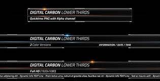 Digital Carbon Lower Thirds Lower Thirds Lower Digital
