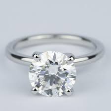 Search faster, better & smarter here! 2 Carat Round Diamond Solitaire Ring In Platinum