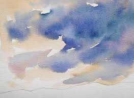 Bb Aquarelle Ciel A L Aquarelle Skies In Watercolor En 2020 Peindre Des Nuages Croquis Painting