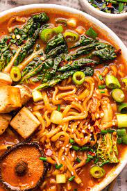 Vegan Kimchi Ramen Easy Korean Food Vegan Recipe Justyna Manjari Recipe Vegan Kimchi Kimchi Ramen Korean Noodle Soup