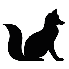 Fox Silhouette Image Png 283 283 Animal Silhouette Fox Silhouette Animal Stencil