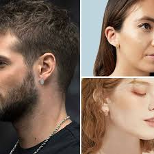 Blue Evil Eye Hamsa Earrings 925 Sterling Silver Lotus Fatima Hand Stud  Earrings Protection Amulet Jewelry Gifts for Men Women