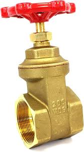 CMI Inc Brass Gate Valve 2 Inch, Potable Water Service, Non ...