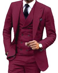 Popular formal suits casual 3 pieces of good quality and at affordable prices you can buy on aliexpress. Jacket Pant Vest Burgundy Mens Suits Groom Wear Tuxedos 3 Piece Wedding Suits Groomsmen Best Man Formal Business Suit For Men Suits Aliexpress