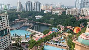 Rooftop view across the villas. Executive King Studio With Lagoon View Resort Suites Hotel