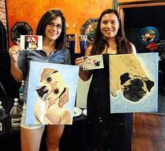 A diy tutorial, taking you through each step. Paint Your Pet Classic Style Send Us A Picture Of Your Pet And We Will Hand Sketch It Onto The Canvas Prior To The Class Picture Of The Painted Cork