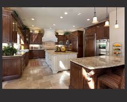 dark wood or black kitchen cabinets