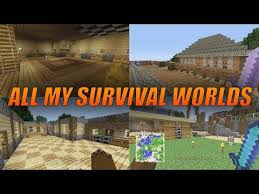 You spawn on a floating island, with nothing but a tree, a chest, and the dirt blocks the island is made of. All Of My Minecraft Survival Worlds Minecraft Console Edition Survival Youtube