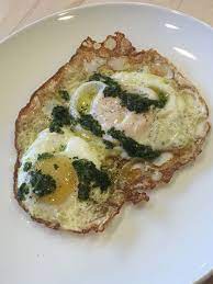 Olive Oil Fried Eggs Hestan Cue With Chimichurri Sauce Amazing Food Chimichurri Sauce Fried Egg