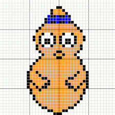 Grille Gratuite Barbotine Perle A Repasser Art Hama Barbe A Papa Couverture Au Crochet Pixel