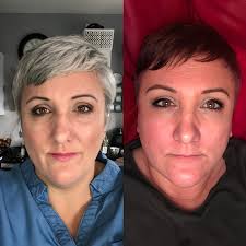 Thinking I want to go lighter, I'm a true autumn palette. Do you think I  could pull it off? Currently I'm a dark brown (approx level 5) first  picture is of me. |