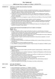 computer systems engineer resume