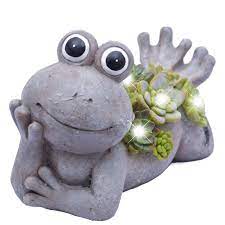 Discover our extensive online range, ready to buy today. Teresa S Collections Solar Power Fairy Garden Ornaments 7 3inch 18 5cm Resin Frog With Figurine Outdoor Statue Accessories Decoration For Home Garden Path Lawn Buy Online In Guernsey At Guernsey Desertcart Com Productid 109962367