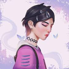 I had so much fun coloring this 💜🩷 Guess who I'm drawing next 😃  Requested by @no_.o_n.e_1_ . . . . #valo #valorantfanart #valorant #clove  #controller #twoworlds #immortal #procreate #procreateart #myart  #digitalart #fanart