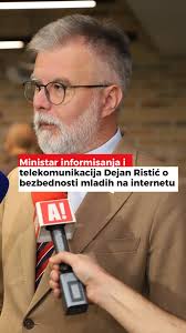 Ministar informisanja i telekomunikacija Dejan Ristić o bezbednosti mladih  na internetu, @mit.gov.rs , •, •, •, #alo #alodnevnenovine #aloonline