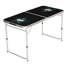 Glowing Eyes Blue Alien Beer Pong Table Zazzle New Ideas Items Beer Pong Tables Extruded Aluminum Beer Pong