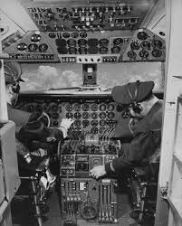Boeing Dc 6 Cockpit View Vintage Photograph Cockpit Vintage Photographs Flight Deck